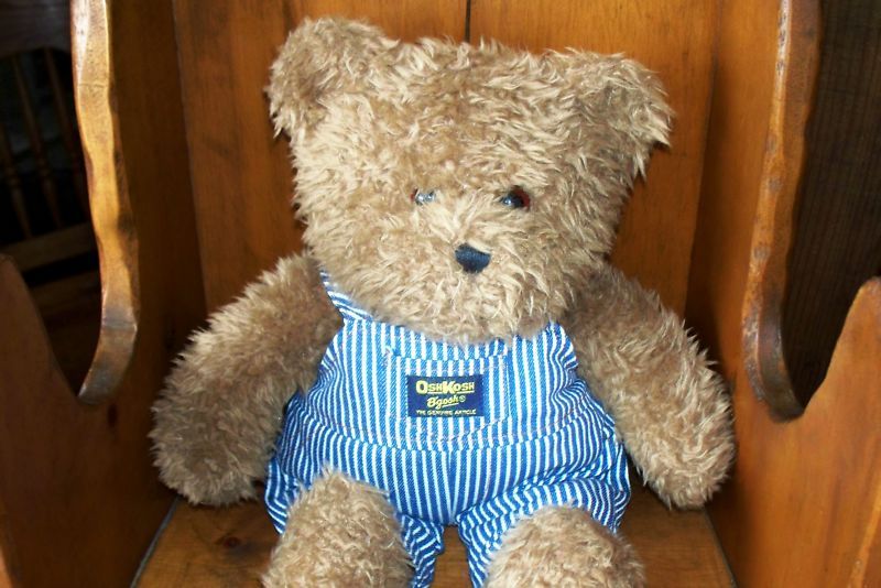 14 Plush OSHKOSH BGOSH BEAR   2007 Kids Gifts  