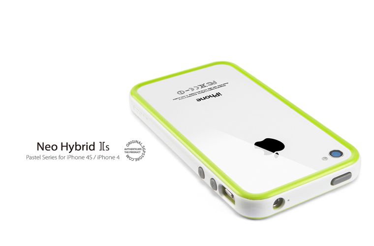 SGP Neo Hybrid 2S Pastel Series Case [Alpine Lime] for Apple iPhone 4S 