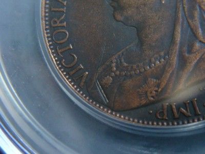 1899 Penny Mis strike   Slabbed by CGS VF 40  