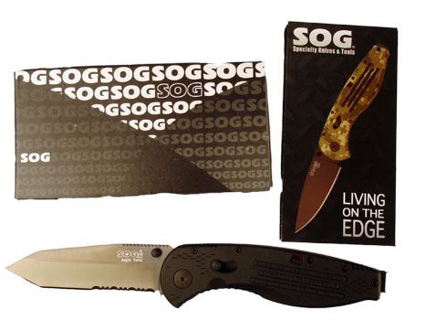 SOG AEGIS KNIFE ZYTEL TiNi TANTO SERR AE04 AE 04 NEW  