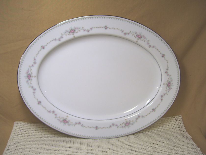 Noritake China Fairmont 6102 Pattern Oval Platter  