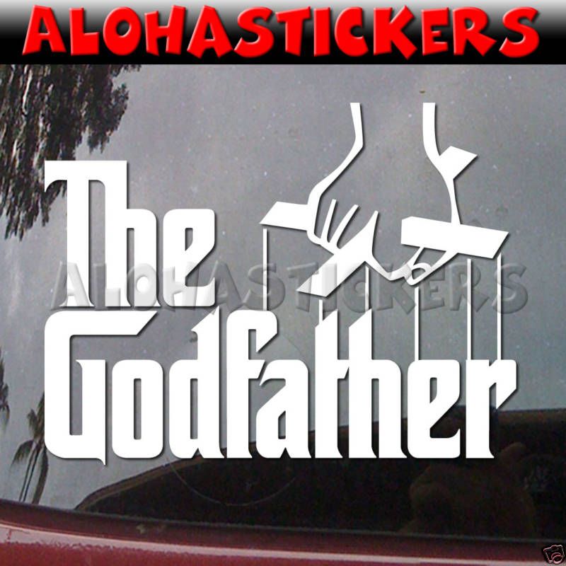 THE GODFATHER Vinyl Decal Car Window Mafia Sticker M239  