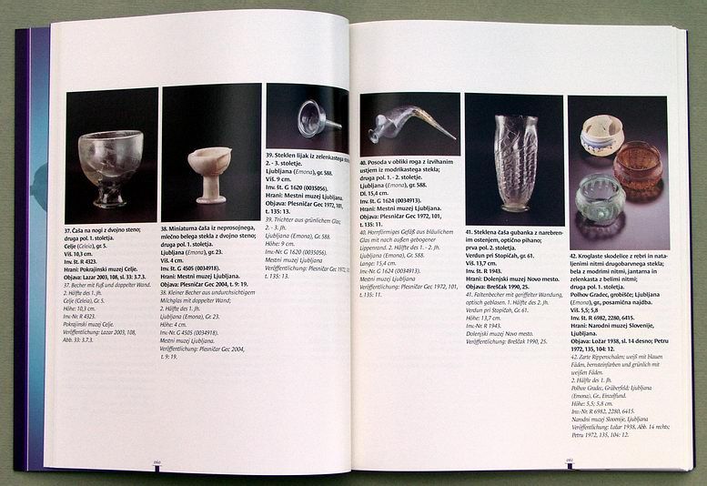 OLD ROMANS, GLASS, CLAY, STONE, Museum BOOK, Slovenia  