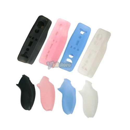 COLOR SILICONE CASE FOR WII REMOTE & NUNCHUCK GAME  