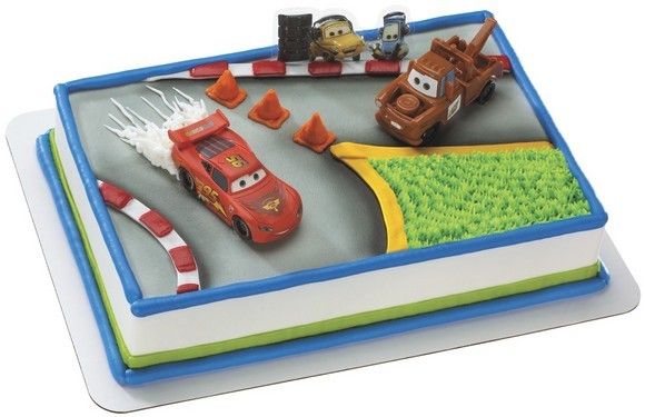 Disney Pixar Cars Cake Decoration Kit Set Decoset  