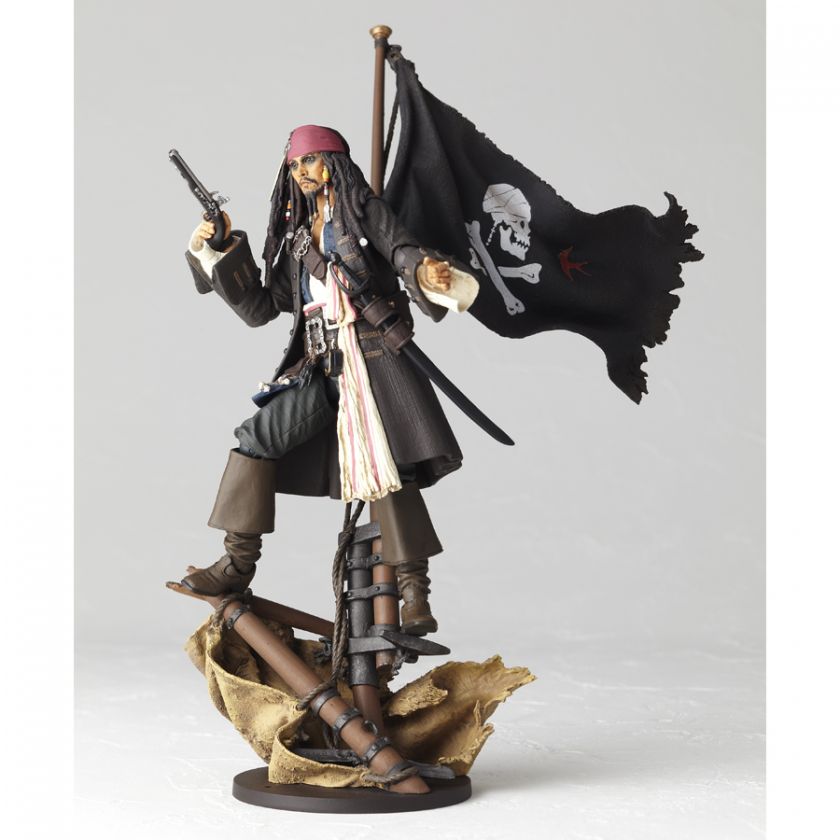 Revoltech SCI FI 025 JACK SPARROW CAPTAIN Action Figuer  