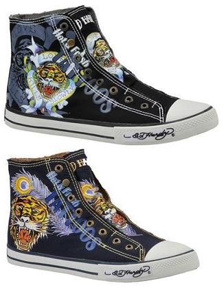 ED HARDY HIGHRISE 100 MENS HIGH TOP SNEAKER SHOES  