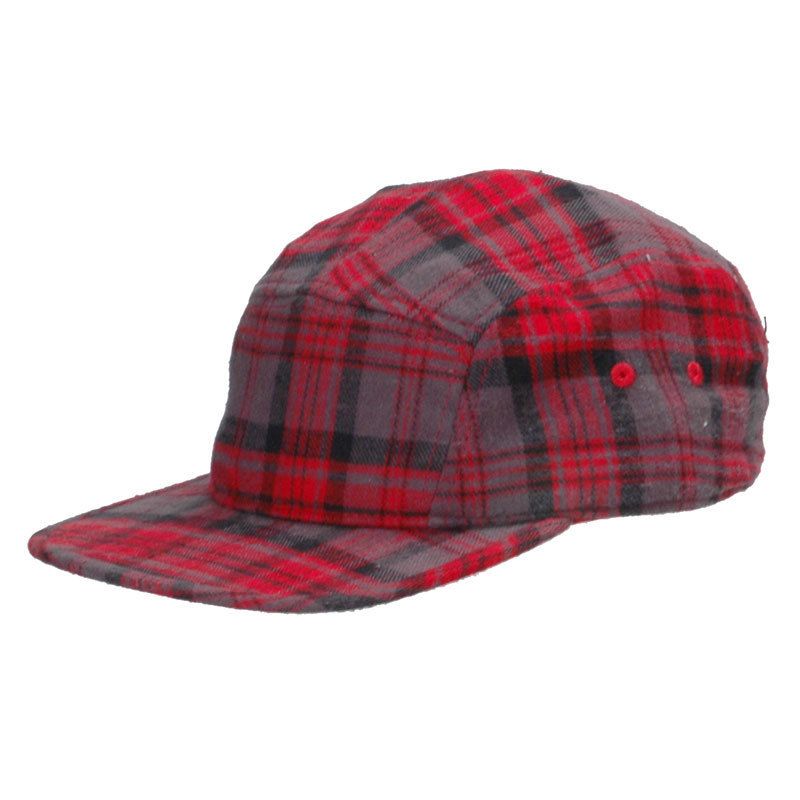 Coal The Richmond Red Plaid 5 panel 10 Deep Navigator  