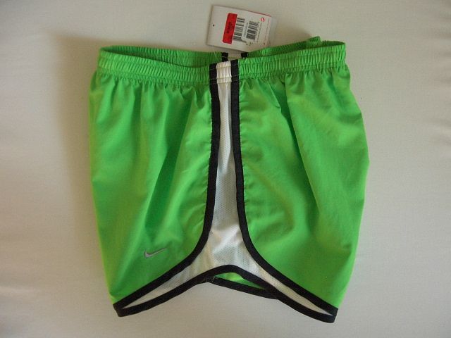 NIKE FitDry Running Athletic Shorts w/Built In Briefs L (12 14) Green 