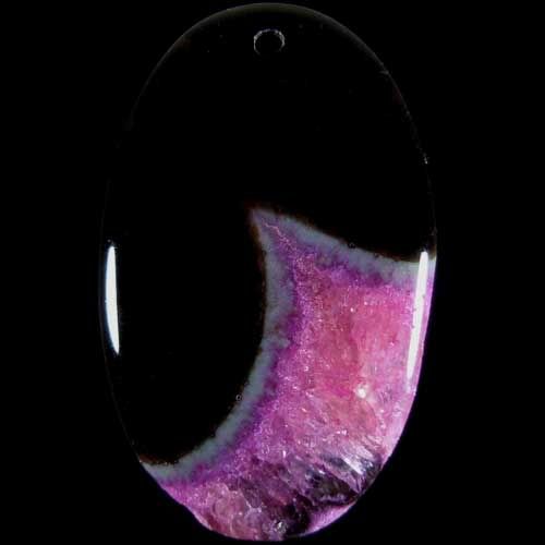 gorgeous Druzy Geode agate pendant bead stone i1255  