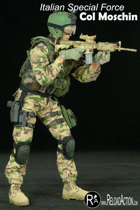 Reload Action Italian Special Force Col Moschin 1/6  