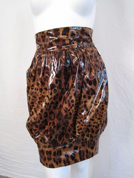 1480 Dolce Gabbana Skirt Runway Animal XS #0006L9  