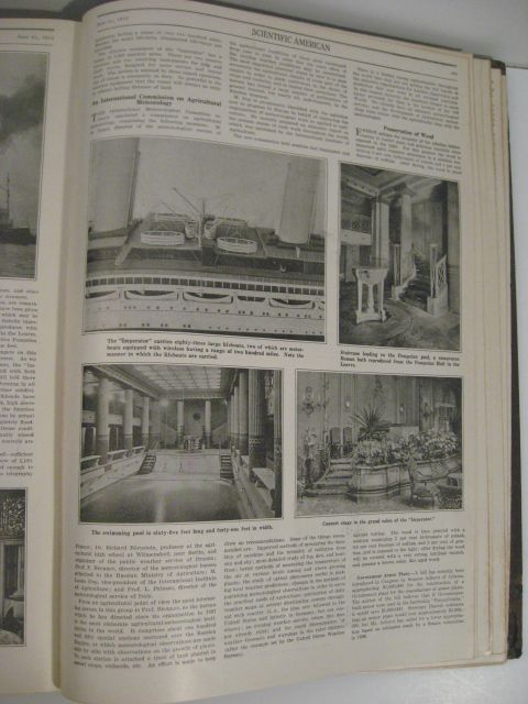 1913 SCIENTIFIC AMERICAN ILLUSTRATED JOURNAL JAN JUNE  