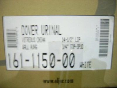 ELJER DOVER WALL HUNG COMMERCIAL URINAL 161 1150 00  