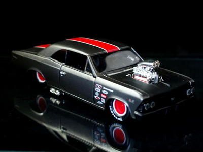 1966 Chevrolet Chevelle SS   PRO RODZ Diecast 124 Sclae   Dk Grey 