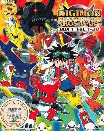 Anime Digimon Xros Wars (TV 1   54end) 2 Box DVD  