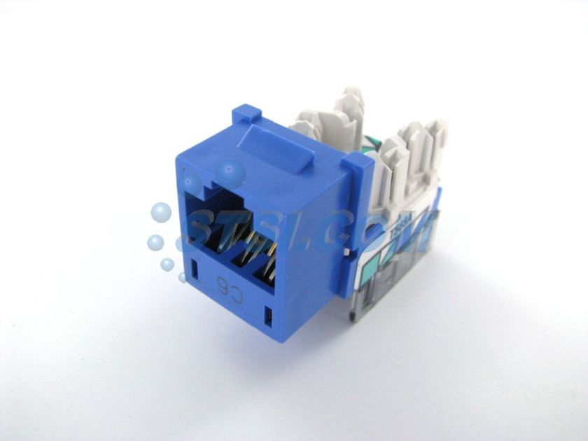 Hubbell XCelerator Cat6 Jack, Blue HXJ6B ~STSI 662620825403  