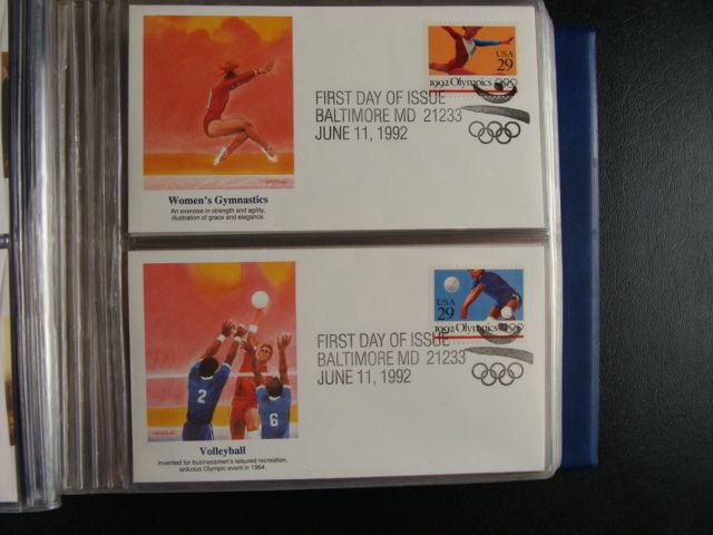 First Day Cover Olympics Gymnastics Volleyball  