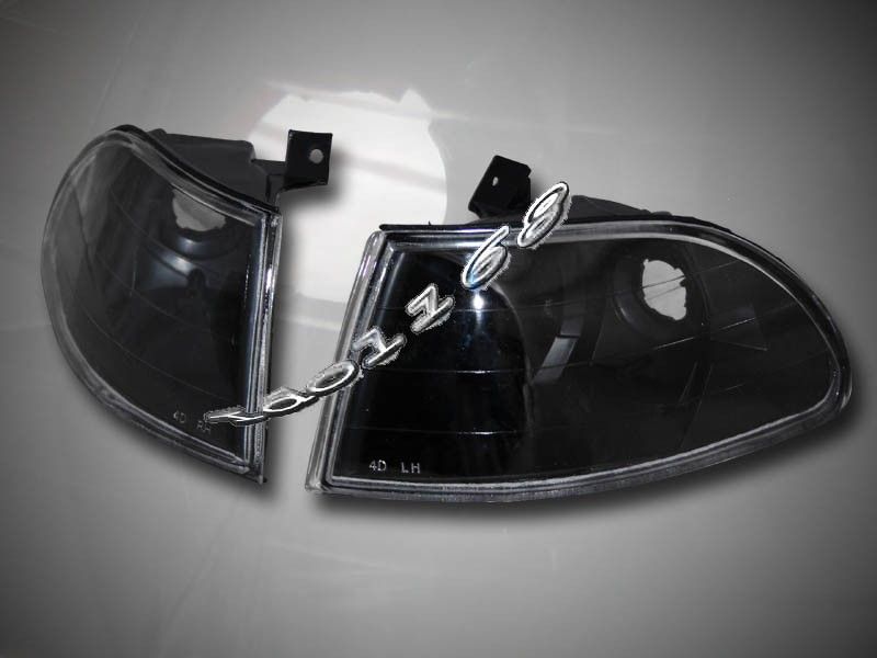 92 95 HONDA CIVIC SEDAN 4 DOOR JDM BLACK CORNER SIGNAL LIGHTS LAMPS 93 