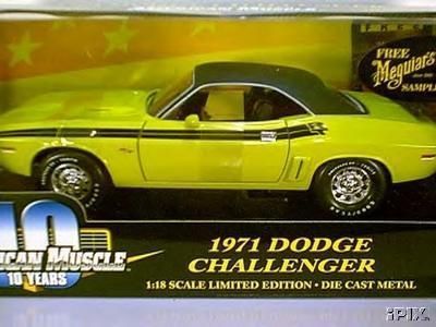 Ertl 118 1971 Dodge Challenger Citron Yella  