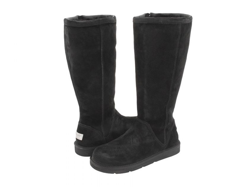 UGG Australia Women Boot with zipper GREENFIELD   BLACK SheepSkin 