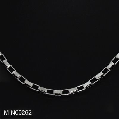 Men Stainless Steel Figaro, Heshe or Box Chain Necklace  