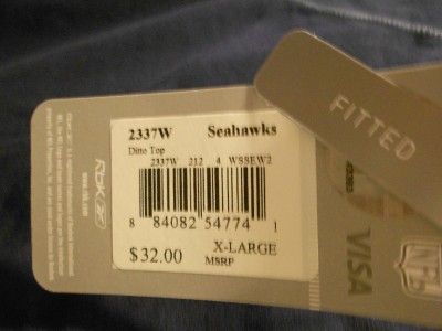 NEW Seattle SEAHAWKS Womens XL XLARGE Split Neck Screen Printed Shirt 