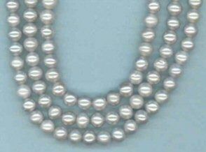 16 STRAND SILVER GRAY FRESHWATER POTATO PEARL BEADS  