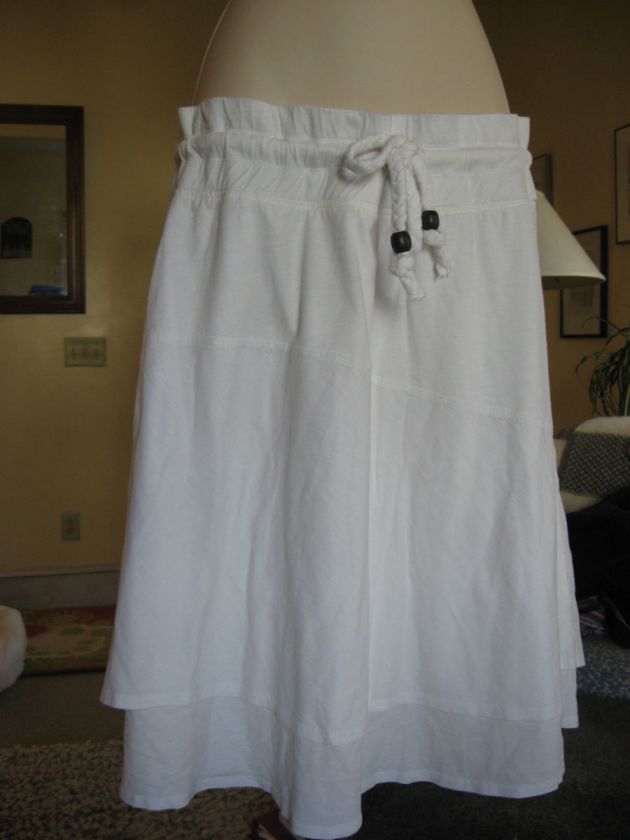   Tammy skirt 100% organic cotton knit w/drawstring waist/NWT/CUTE WXL