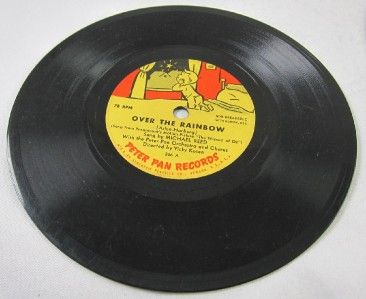 Peter Pan Records Over Rainbow/Sugar Plum Fai 78RPM 366  