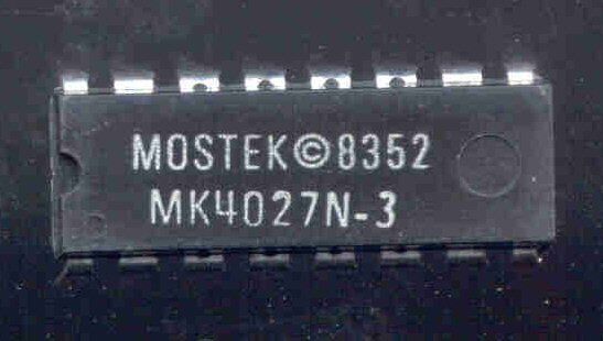 Mostek MK4027N 3 4096x1 bit dynamic RAM IC  