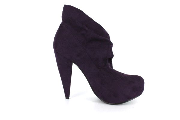    74 Platform Booties W/ Snap Tab. 4.5 inch heel, 0.75 inch platform