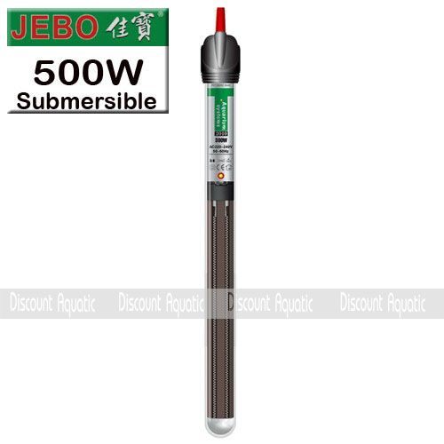 JEBO 500W Aquarium Glass Submersible Heaters 500 Watts  