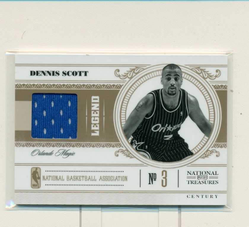 2011 NATIONAL TREASURES DENNIS SCOTT JERSEY 53/99  