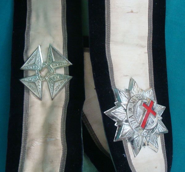 Antique Masonic Knight Ceremonial Sash  