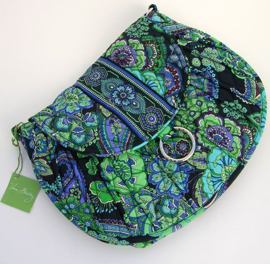 Vera Bradley Purse Shoulder Bag Saddle Up Blue Rhapsody Free US 