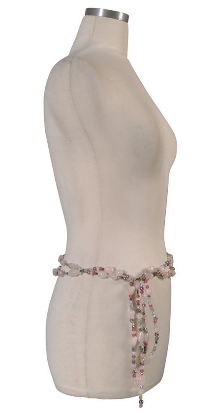 EMANUEL UNGARO Jeweled Beaded Belt MEDIUM 8 10 $815 NEW  