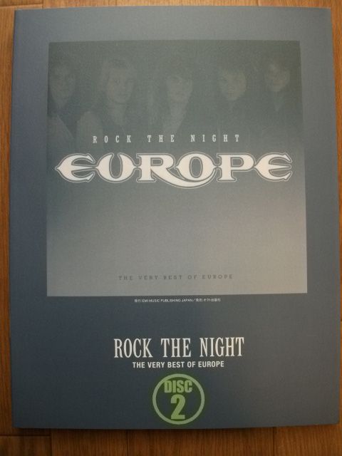   ROCK THE NIGHT THE VERY BEST OF EUROPE DISC 2 JAPAN BAND SCORE TAB