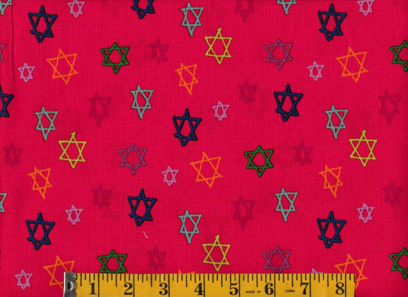 Star of David, Chanukah, Cotton Quilting Fabric #859  