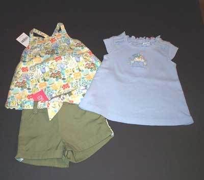 NWT Gymboree Bonjour provence 3 piece lot outfits 3 6  