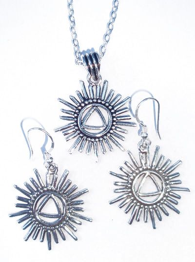 AA Alcoholics Anonymous Sunlight of Spirit Jewelry Set  