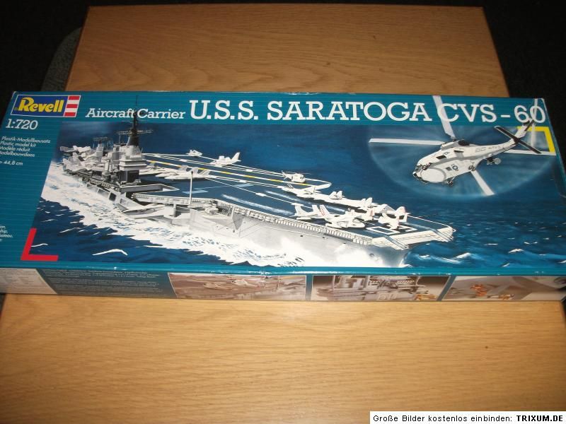 Revell   Aircraft Carrier U.S.S.Saratoga CVS   60   Bausatz 1720 