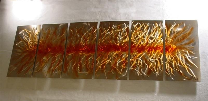 76 METAL ABSTRACT SCULPTURE WALL ART Modern Painting  