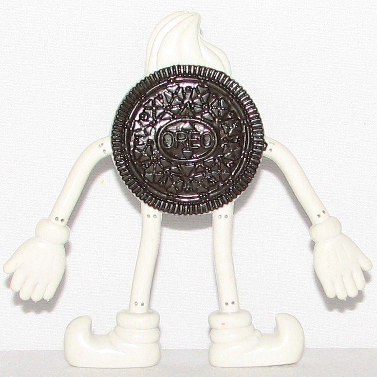 ADVERTISING~NABISCO~1990s Oreo Cookie Bendy~Character Figure~Bendable 