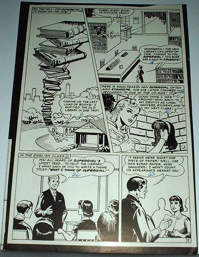 ACTION COMICS #349 SUPERGIRLS BLACK DEEDS ORIGINAL ART PHOTOSTATS 