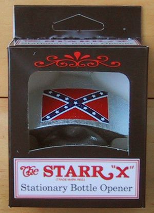   BATTLE FLAG Dixie Starr X Wall Mount Opener Southern Pride New  