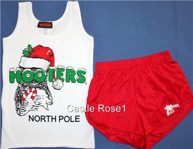 HOOTERS♥ Christmas SANTA HOOTIE Waitress UNIFORM ♥NWOT♥ X S 