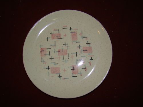 METLOX VERNON WARE TICKLED PINK LOT OF 2 SALAD PLATES  