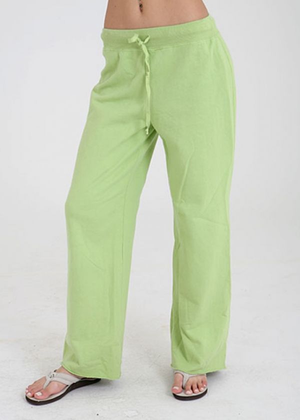 Allen Allen Long Easy Pant Lime Green NWT Womens Medium  