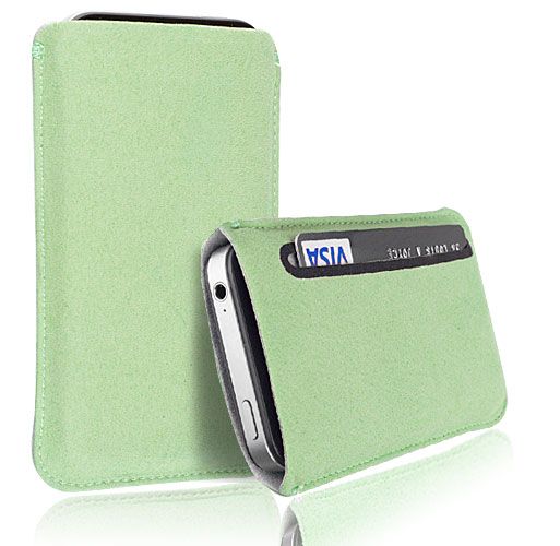 PREMIUM SUEDE LEATHER CASE COVER POUCH FOR VARIOUS MOBILE PHONES 